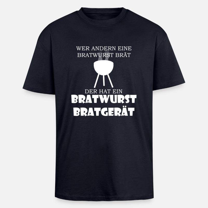 Bratwurstbratgerät - Oversized Heavyweight Unisex T-Shirt - French Navy