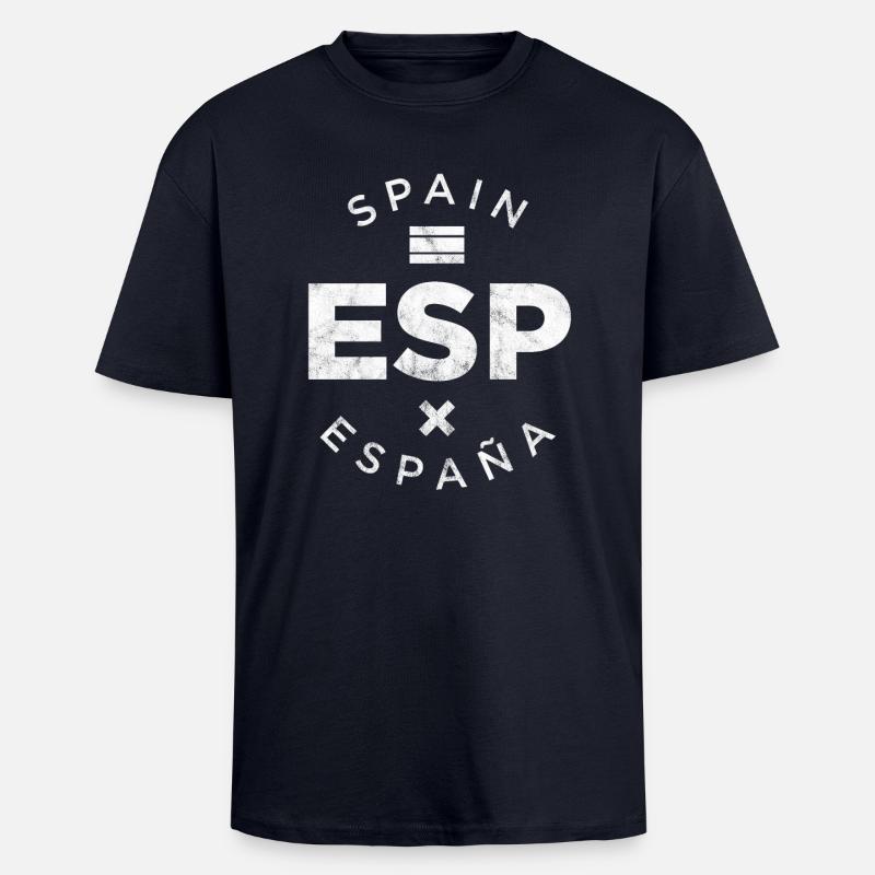 ESP, Spain - Unisex Oversized Heavyweight T-shirt - french navy