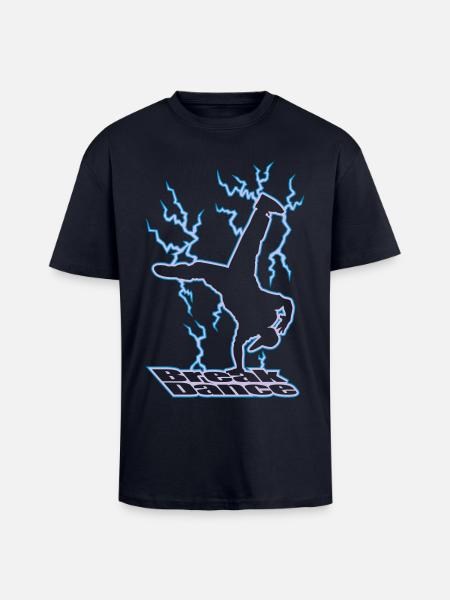 Electric breakdance - Unisex Oversized Heavyweight T-shirt - french navy