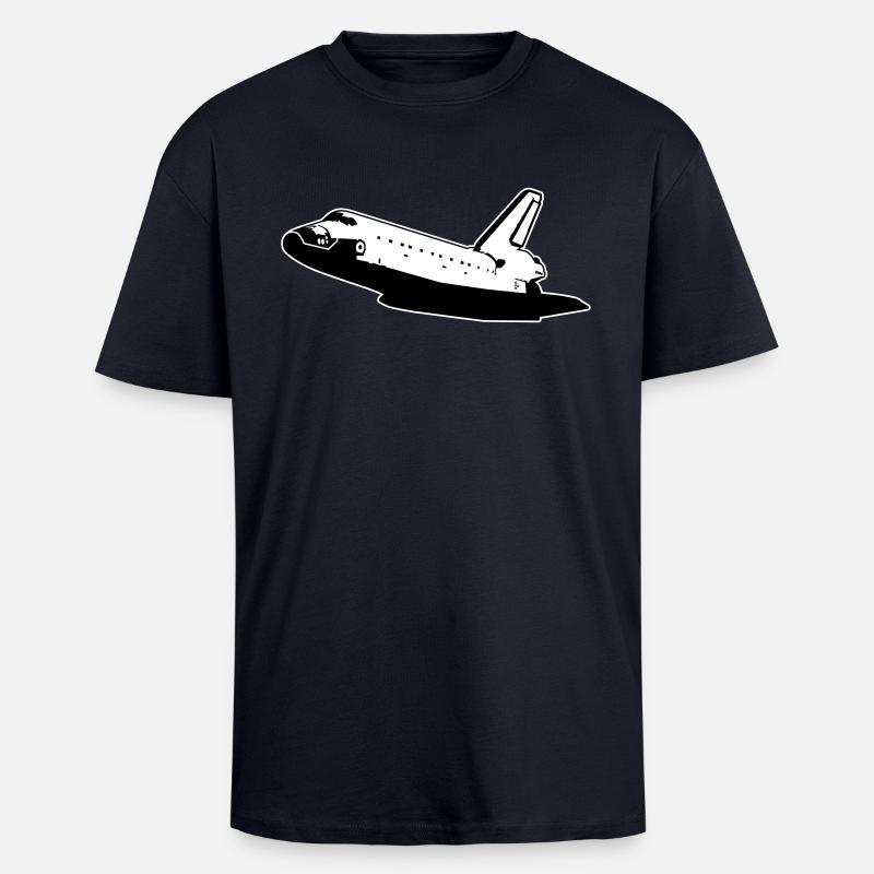 Navette spatiale (aucun emblèmes) - T-shirt unisexe oversize épais - bleu marine