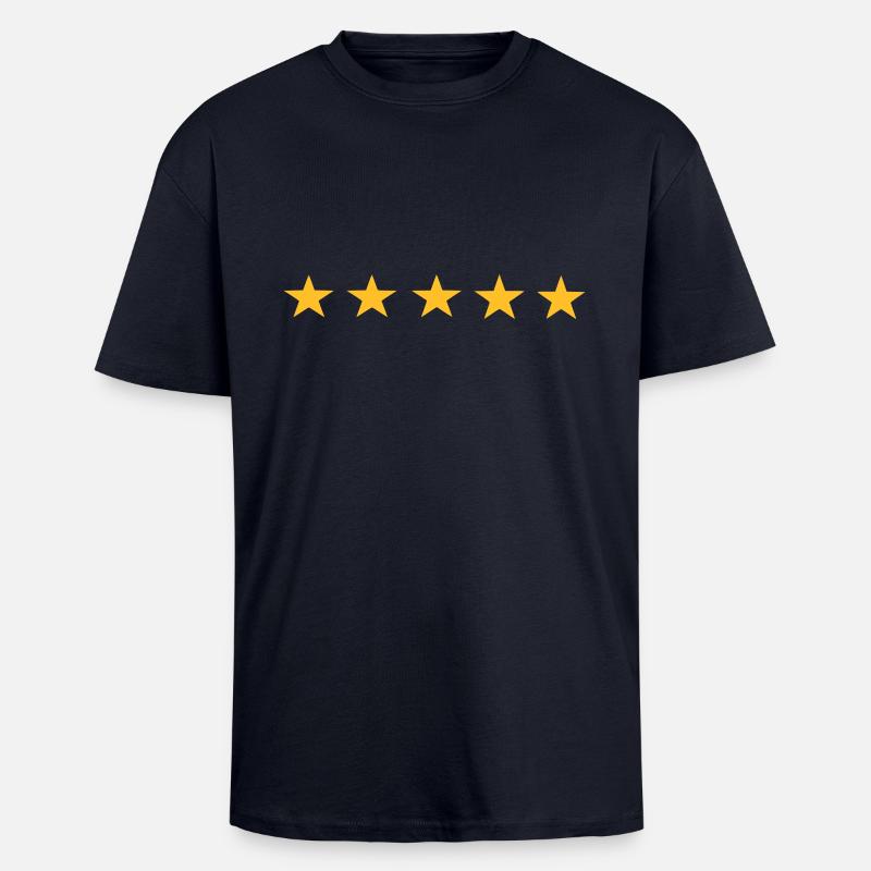 Sterne - Oversized Heavyweight Unisex T-Shirt - French Navy