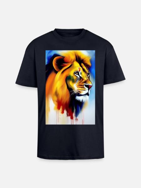 Lion King - Unisex Oversized Heavyweight T-shirt - french navy