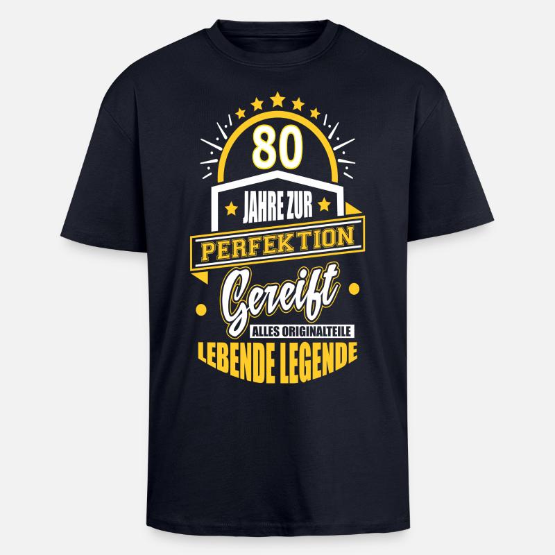 80 - Oversized Heavyweight Unisex T-Shirt - French Navy