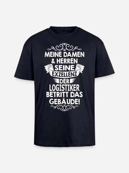 logistiker - Oversized Heavyweight Unisex T-Shirt - French Navy