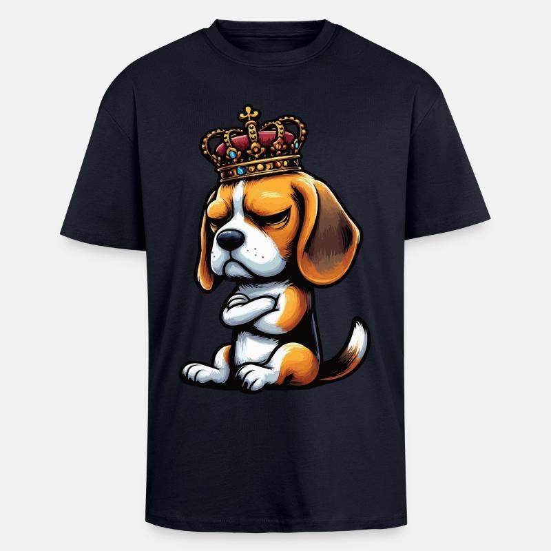 Beagle Beaglebesitzer Beaglehalter beaglehund - Oversized Heavyweight Unisex T-Shirt - French Navy