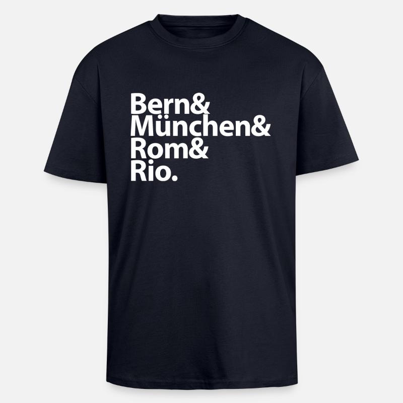 Wm Helden - Oversized Heavyweight Unisex T-Shirt - French Navy