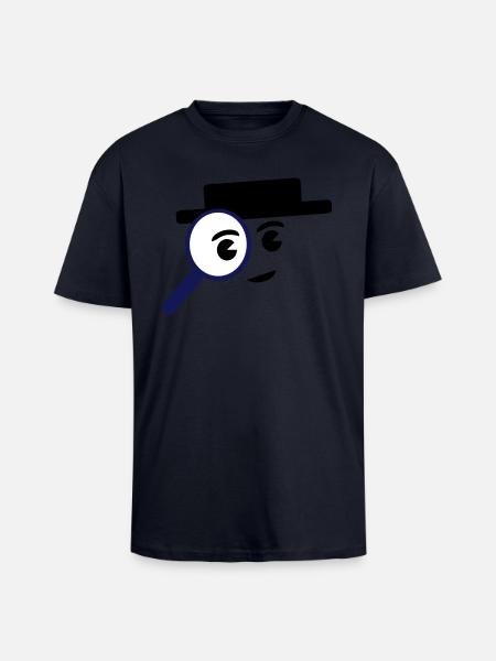 investigate - Unisex Oversized Heavyweight T-shirt - french navy