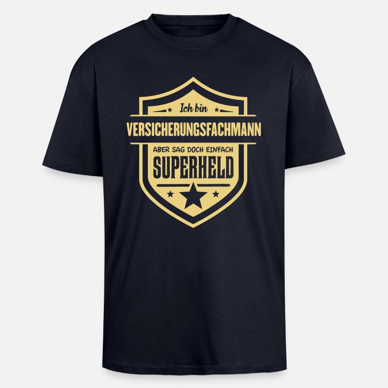 Versicherungsfachmann - Oversized Heavyweight Unisex T-Shirt - French Navy