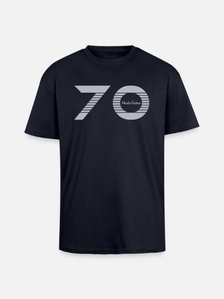 Franche Comté Haute Saône 70 - T-shirt unisexe oversize épais - bleu marine