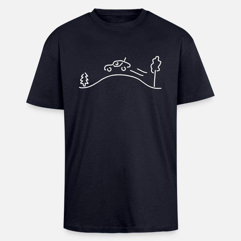 rallye-auto - Oversized Heavyweight Unisex T-Shirt - French Navy