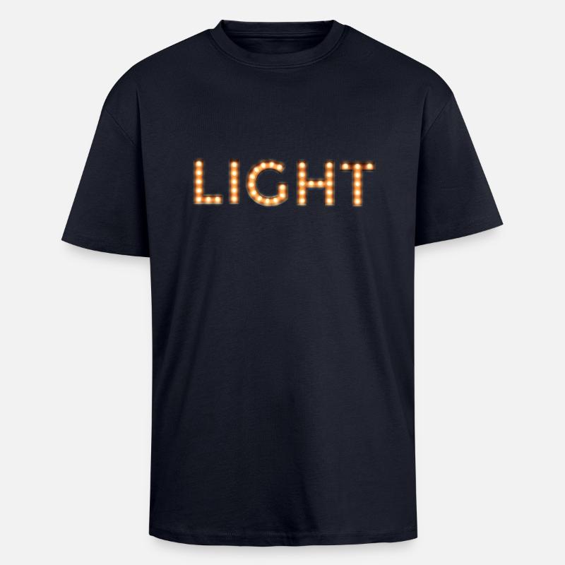 Light - Oversized Heavyweight Unisex T-Shirt - French Navy