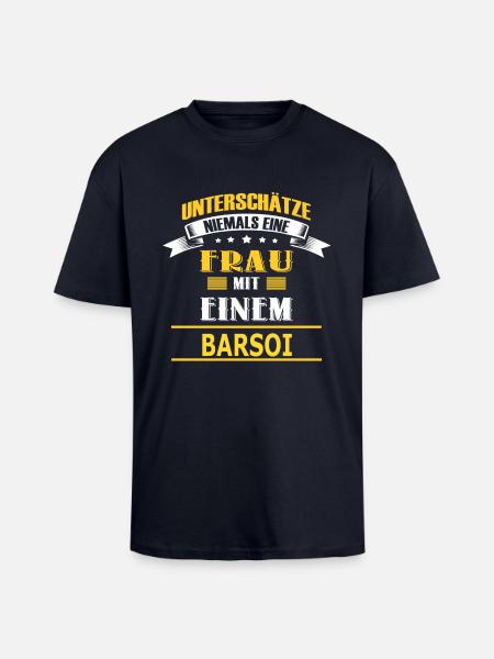 BARSOI - Oversized Heavyweight Unisex T-Shirt - French Navy