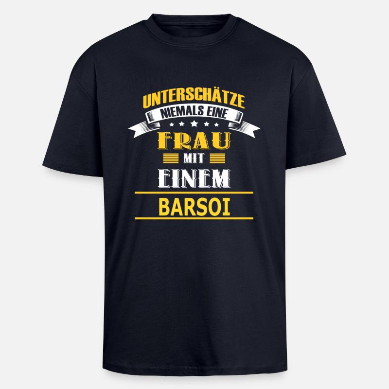 BARSOI - Oversized Heavyweight Unisex T-Shirt - French Navy
