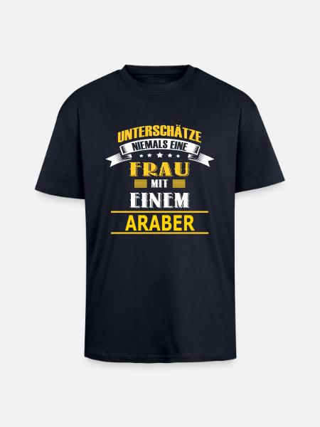 ARABER - Oversized Heavyweight Unisex T-Shirt - French Navy