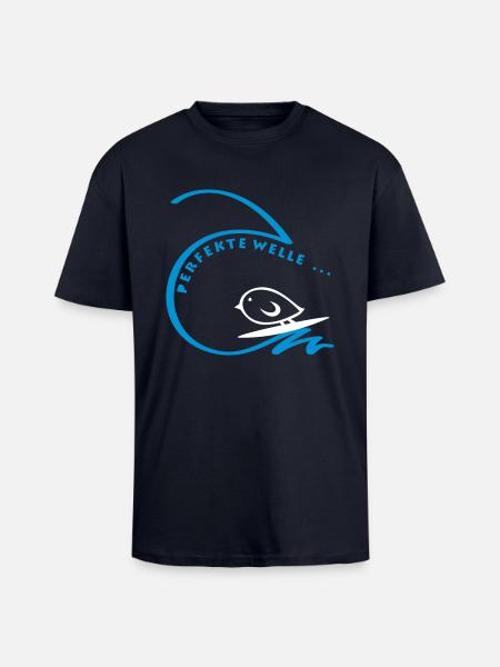 TWEETLERCOOLS - The Perfect Wave - Unisex Oversized Heavyweight T-shirt - french navy
