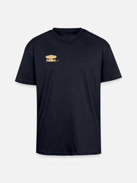 Enchanted Carousel Unisex Illustration - Unisex Oversized Heavyweight T-shirt - french navy