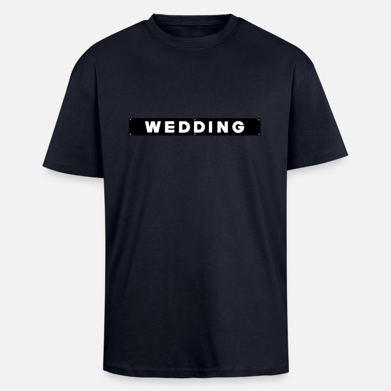 WEDDING Berlin - Oversized Heavyweight Unisex T-Shirt - French Navy