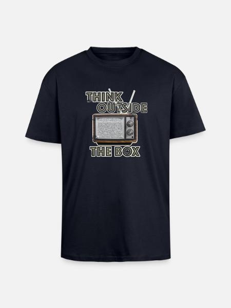 Think! - Oversized Heavyweight Unisex T-Shirt - French Navy