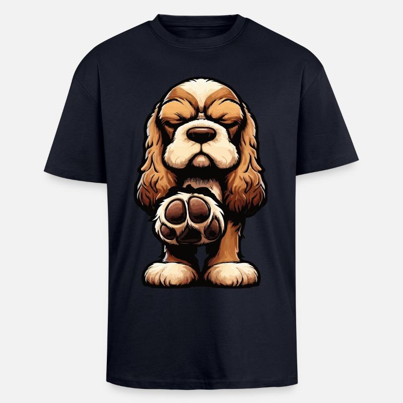 Cocker Spaniel Cockerhund Cocker Spaniel Besitzer - Oversized Heavyweight Unisex T-Shirt - French Navy