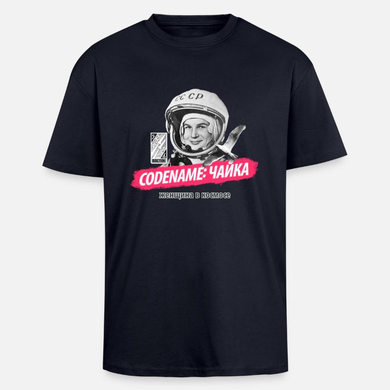 Nom de code: «Чайка» - T-shirt unisexe oversize épais - bleu marine