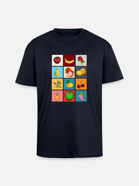 fruits - Unisex Oversized Heavyweight T-shirt - french navy