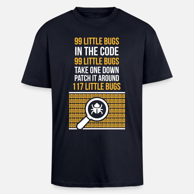 bug - Unisex Oversized Heavyweight T-shirt - french navy