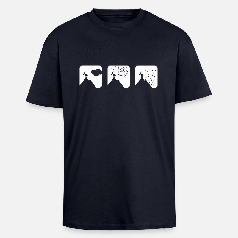 whyitrains1 - Oversized Heavyweight Unisex T-Shirt - French Navy