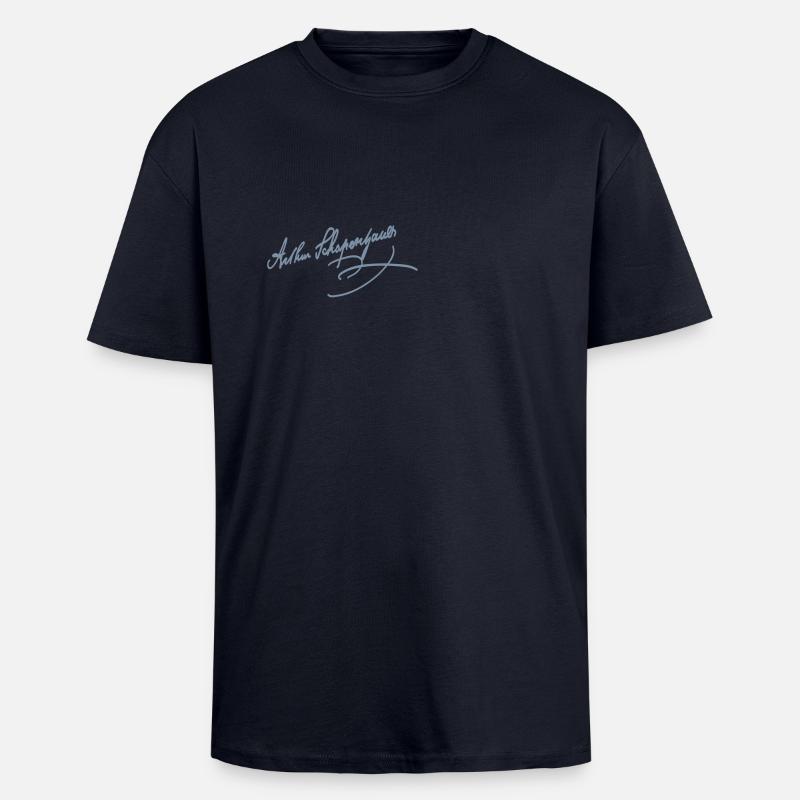 Arthur Schopenhauer - Unisex Oversized Heavyweight T-shirt - french navy