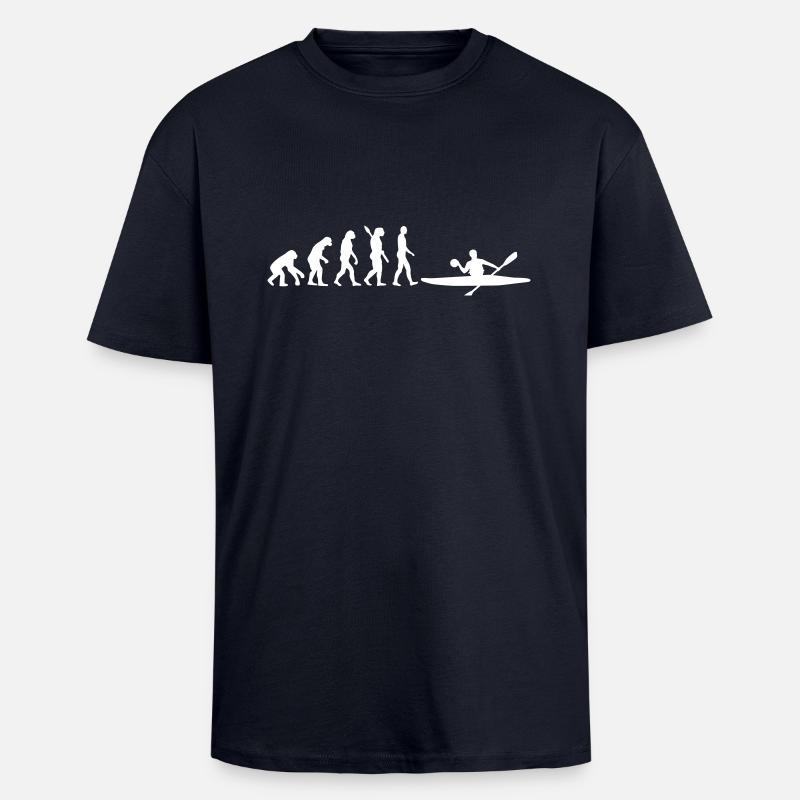 Evolution Canoe Polo - Unisex Oversized Heavyweight T-shirt - french navy