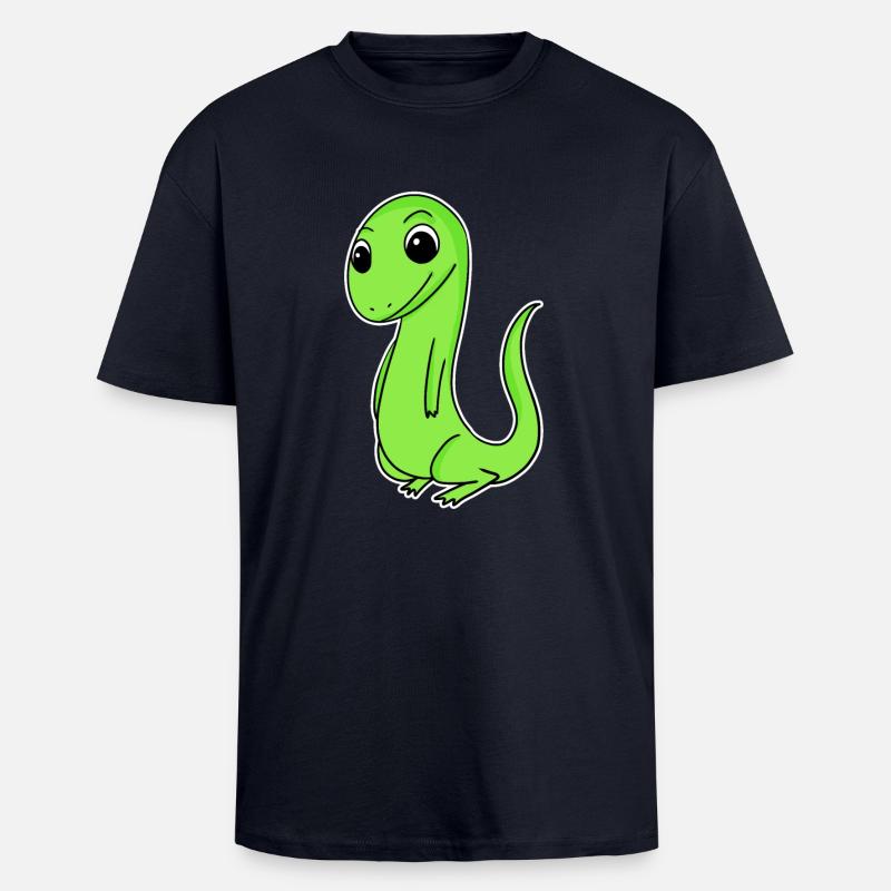 Eidechse - Oversized Heavyweight Unisex T-Shirt - French Navy