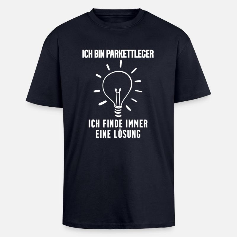 Parkettleger - Oversized Heavyweight Unisex T-Shirt - French Navy