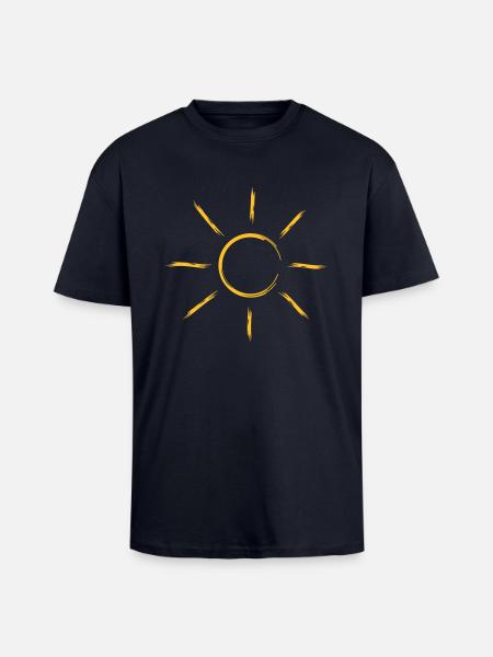 sun sunbeam summer vacation - Unisex Oversized Heavyweight T-shirt - french navy