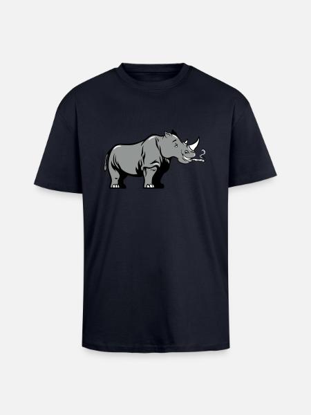 nashorn joint kiffen - Oversized Heavyweight Unisex T-Shirt - French Navy