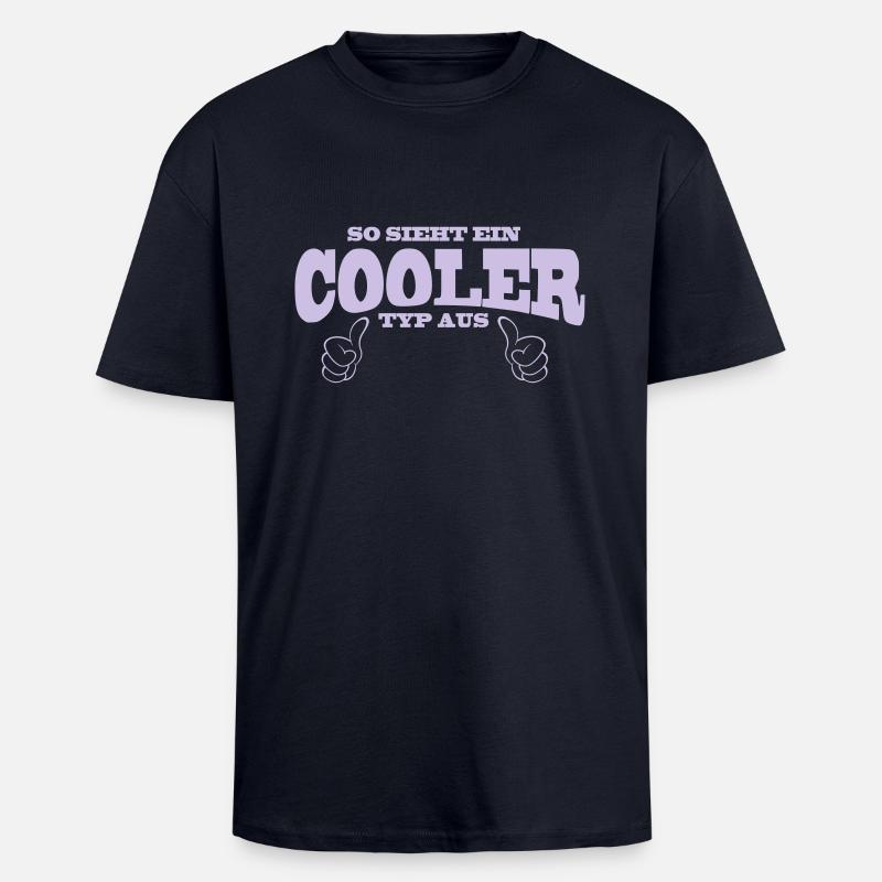 Cooler Typ - Oversized Heavyweight Unisex T-Shirt - French Navy