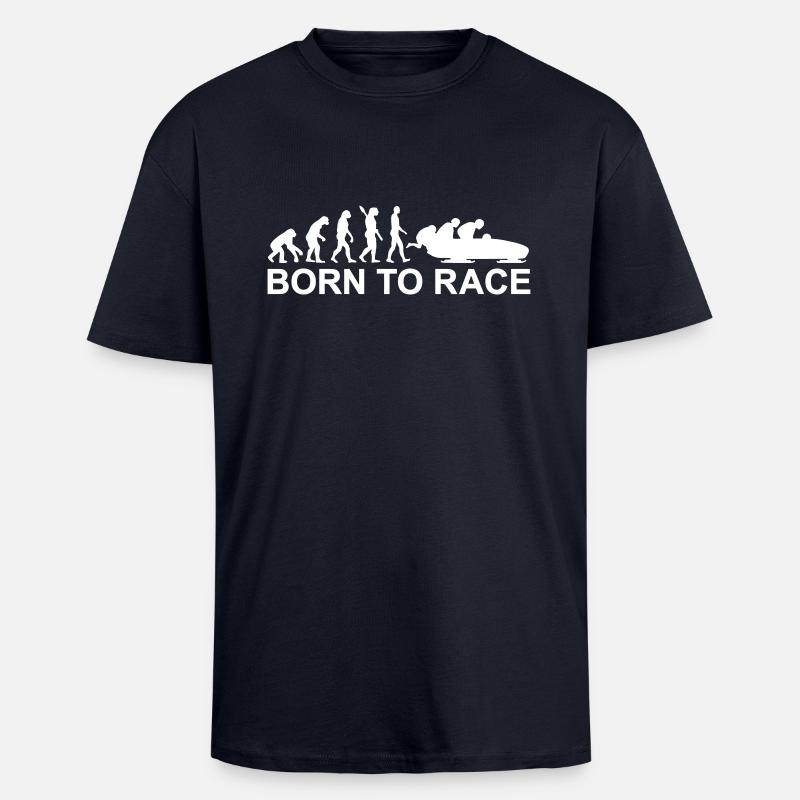 Evolution Bobsleigh - Unisex Oversized Heavyweight T-shirt - french navy