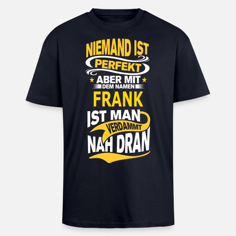 FRANK - Oversized Heavyweight Unisex T-Shirt - French Navy