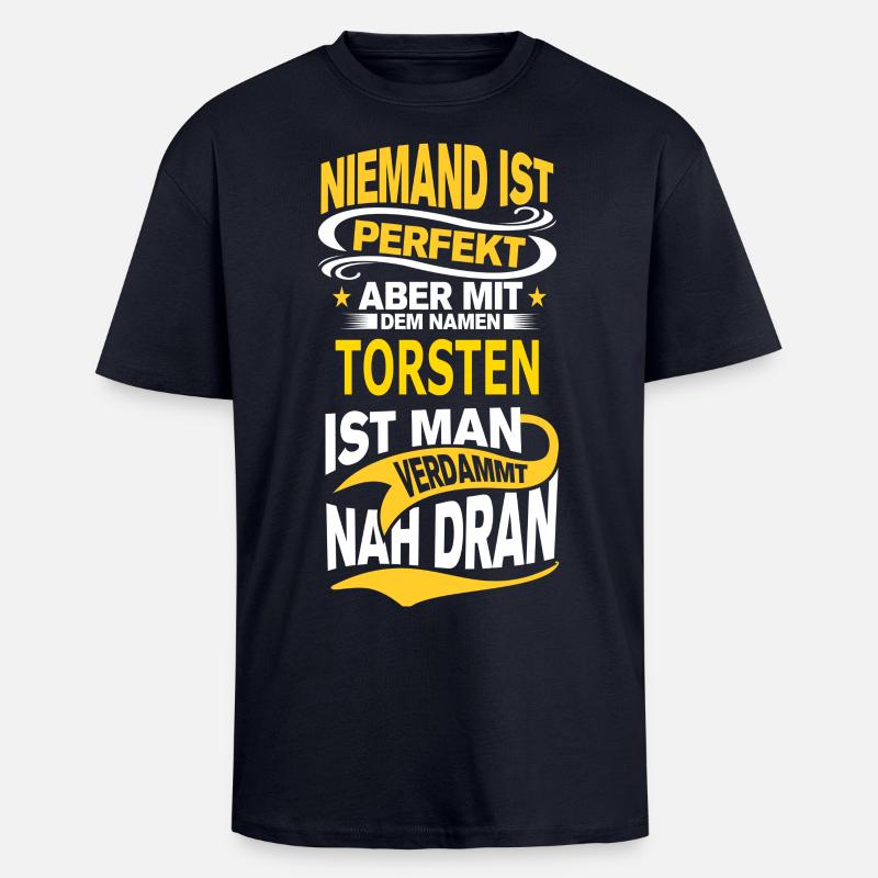 TORSTEN - Oversized Heavyweight Unisex T-Shirt - French Navy