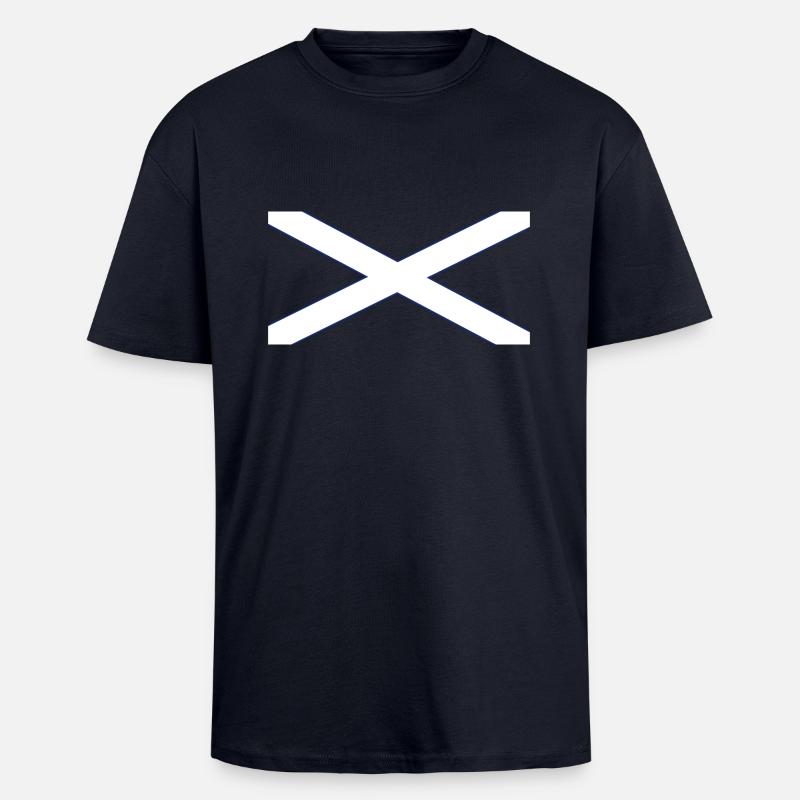 Drapeau de l'ecosse - T-shirt unisexe oversize épais - bleu marine