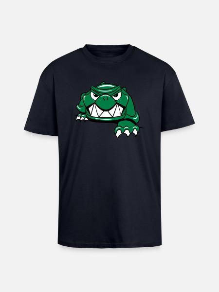 Turtle horror - Unisex Oversized Heavyweight T-shirt - french navy
