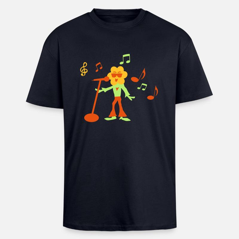 sonnenblume - Oversized Heavyweight Unisex T-Shirt - French Navy
