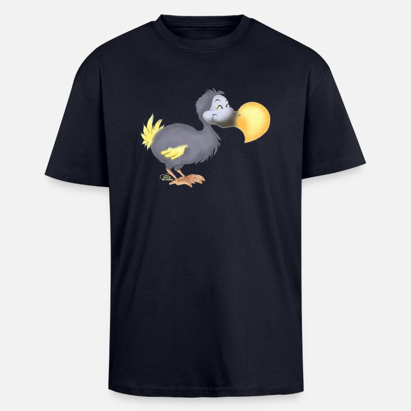 Dropsiger Dodo - T-shirt unisexe oversize épais - bleu marine