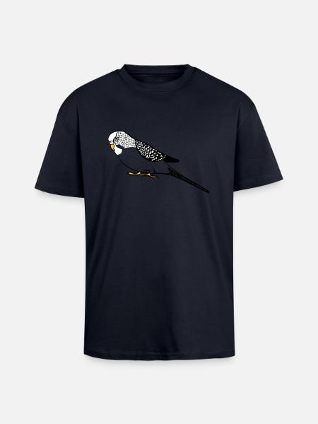perruche - T-shirt unisexe oversize épais - bleu marine