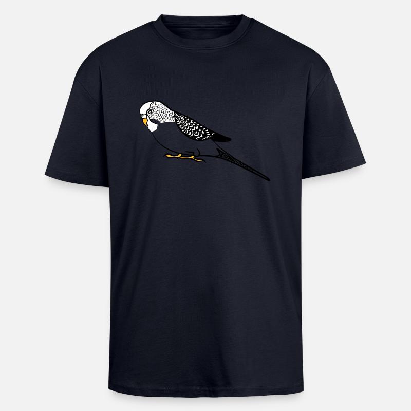 perruche - T-shirt unisexe oversize épais - bleu marine