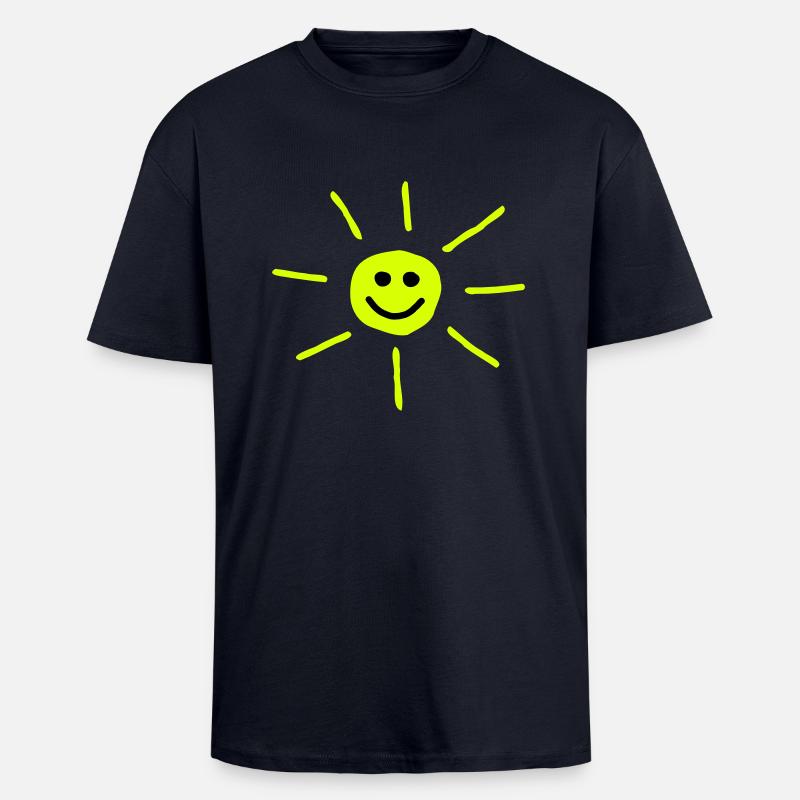 Sonne - Unisex Oversized Heavyweight T-shirt - french navy