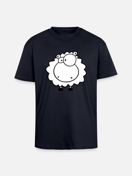 Kleines kuschel Schäfchen - Oversized Heavyweight Unisex T-Shirt - French Navy