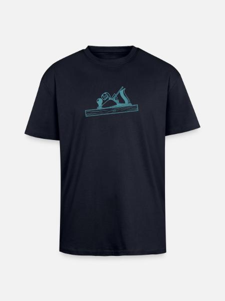 Conception de la raboteuse Schreiner - T-shirt unisexe oversize épais - bleu marine