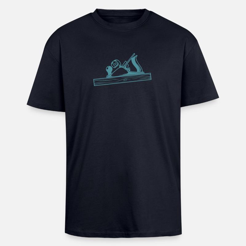Conception de la raboteuse Schreiner - T-shirt unisexe oversize épais - bleu marine