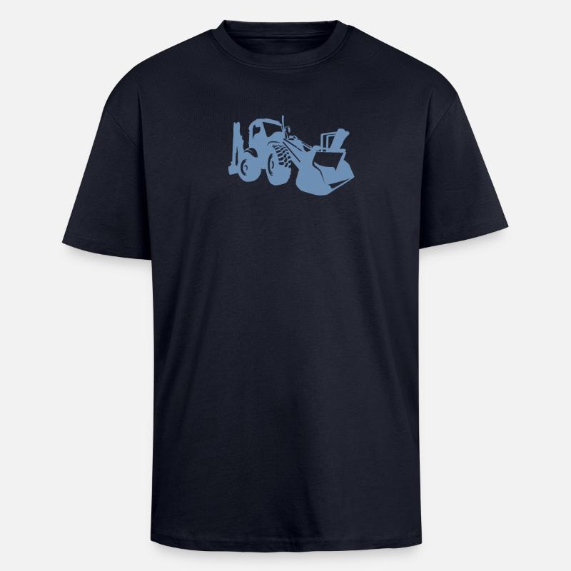 Baggerfahrer Radlader Bagger - Oversized Heavyweight Unisex T-Shirt - French Navy