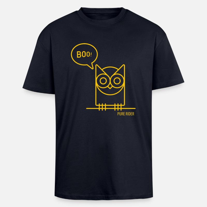 PureRider Eule G - Oversized Heavyweight Unisex T-Shirt - French Navy