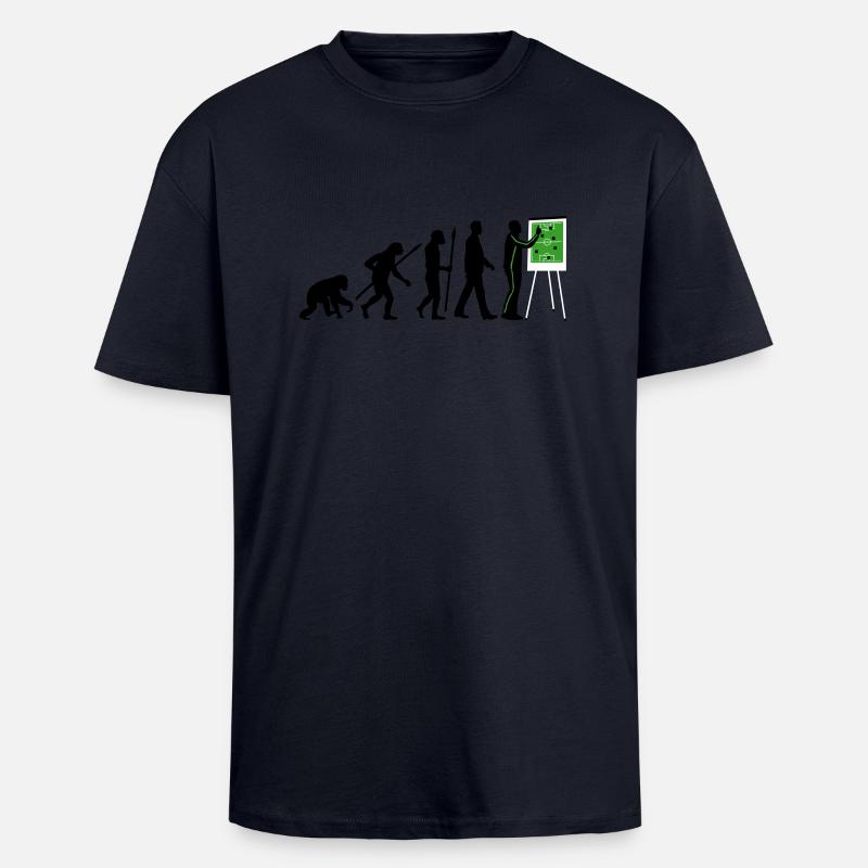 Evolution Trainer 12_2017 - Oversized Heavyweight Unisex T-Shirt - French Navy